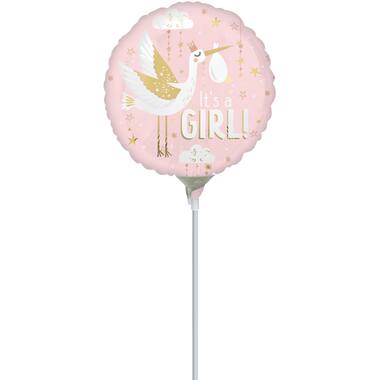 Foil Balloon - Mini - "It's a GIRL!" - Special Delivery - Pink - 23 cm